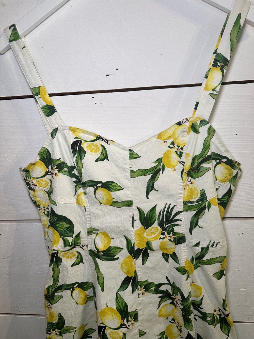Avec Les Filles Lemon Print Midi Dress - Picture 2 of 16